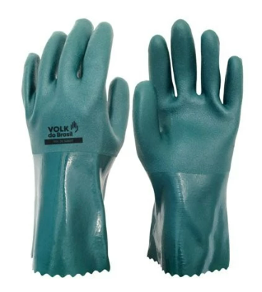 Luva DE Pvc Forrada Palma Aspera 25CM