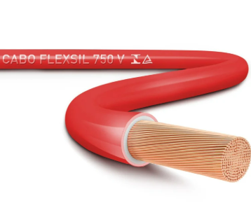 Cabo Flexsil 750V 1,50MM Vermelho Metro Sil