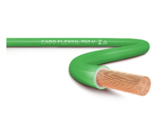 Cabo Flexsil 750 V 6,00MM Verde Por Metro Sil