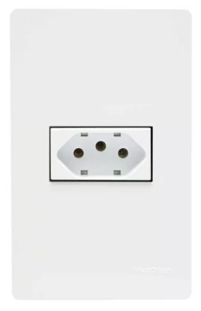Conjunto 1 Tomada 2PT 20A 250V 4X2 BR Linha Infiniti Margirius
