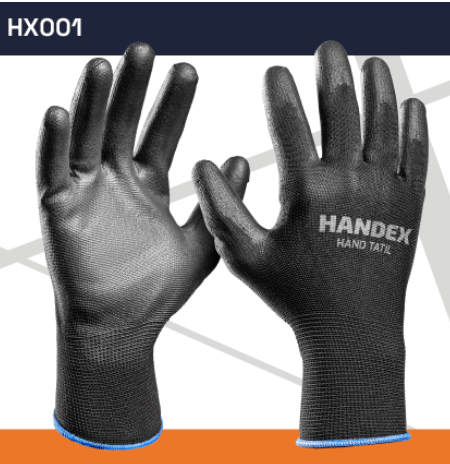 Luva Handex Hand Tatil Preta Handex