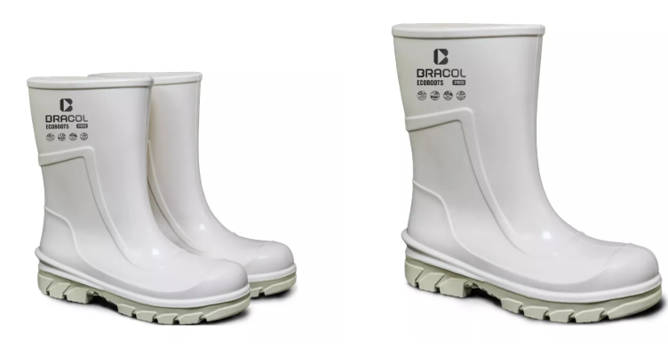 Bota DE PU Ecoboots Branca Bico Composite Bracol