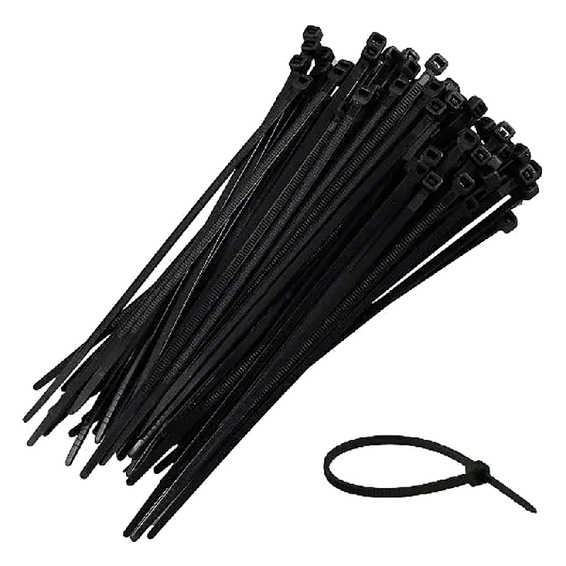 Abracadeira Nylon 200X2,5MM Preta, Pcte 100UND Decorlux
