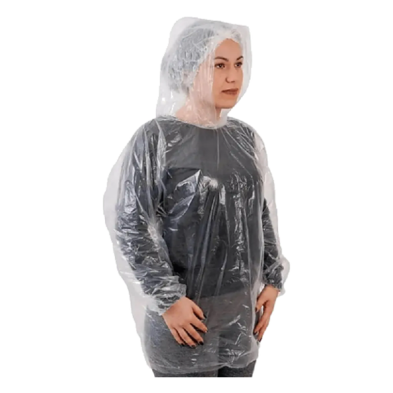 Pa1504 Bata (Camisa) Polietileno 178X80 010 Com Capuz Brasmo