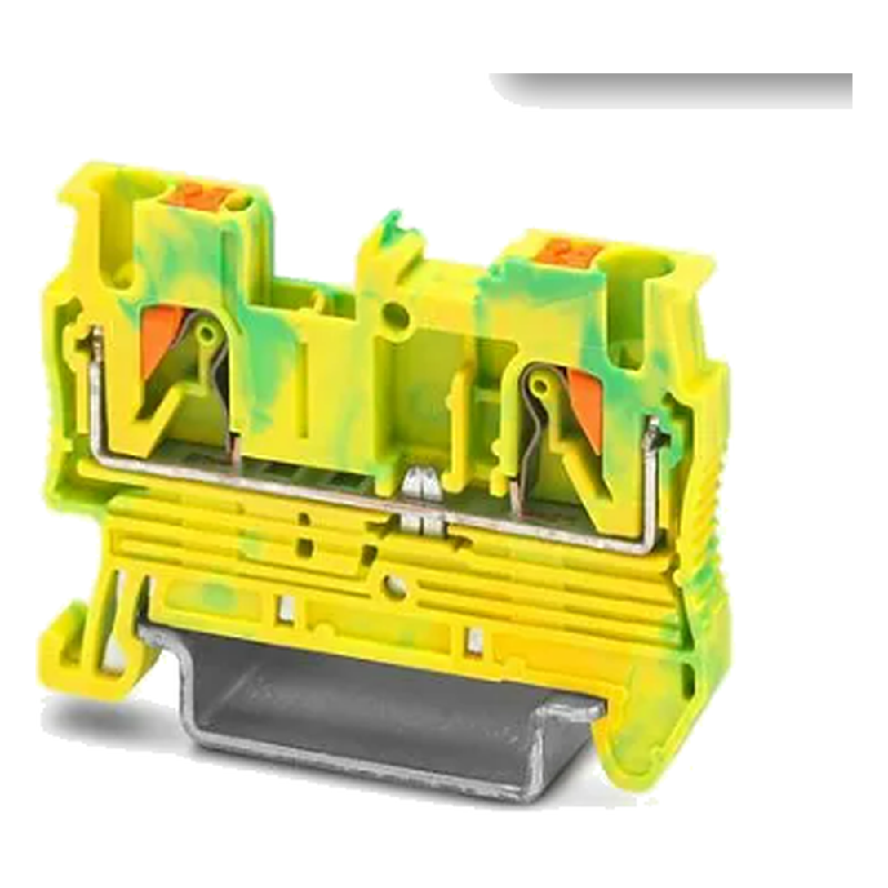 Borne DE Terra P/ Trilho Din 2 Condutores 2,5MM Wago