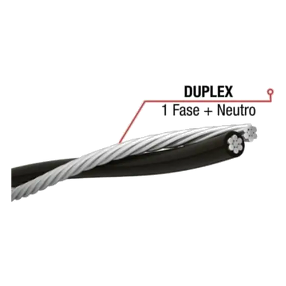 Cabo Copperal Duplex 2X10MM Xlpe NU Brascopper