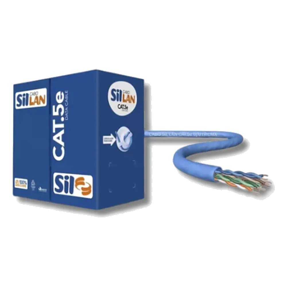 Cabo DE Rede Sil Lan Cat 5E U/Utp Cmx 5E Azul
