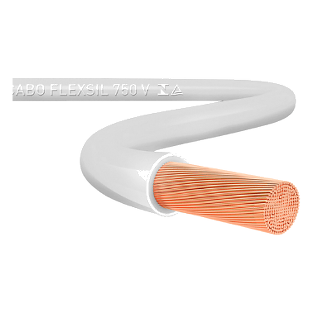 Cabo Flexsil 750V 1,50MM Branco Metro Sil