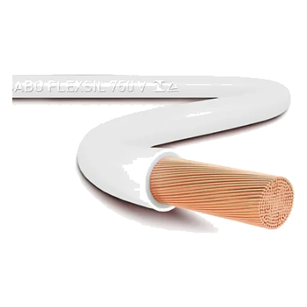 Cabo Flexsil 750V 2,50MM Branco Metro Sil