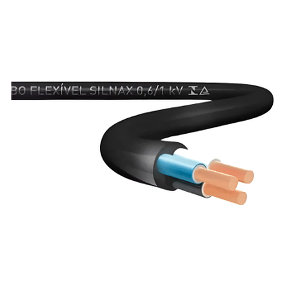 Cabo 3X4,00MM Preto 0,6/1 KV Hepr 90C Sil