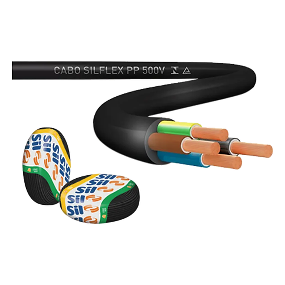 Cabo 4X2,50MM 500V Preto Metros Sil