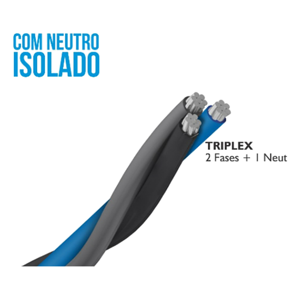 Cabo Triplex 3X10 Mm2 Color Isolado