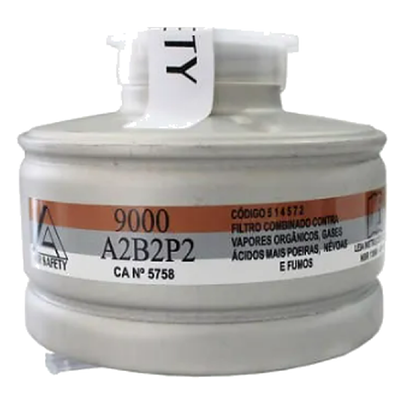 Cartucho Filtro Tipo 9000 A2b2p2 Full Face Tipo Queixo Multigases 514572 Airsafety