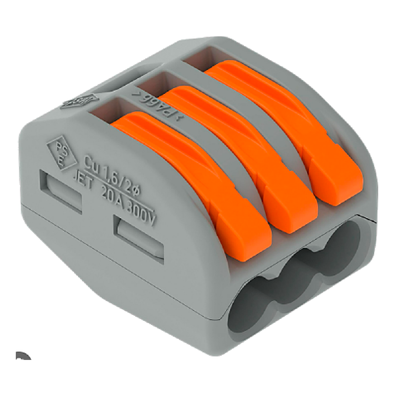 Conector DE Emenda 222 413 3P 4MM Wago