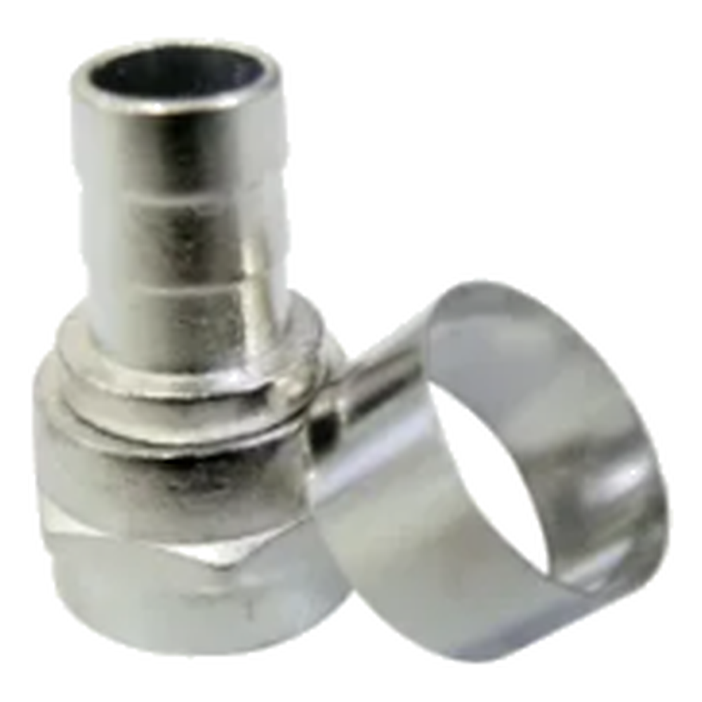 Conector Met Rg59u Niq C/Anel Antena