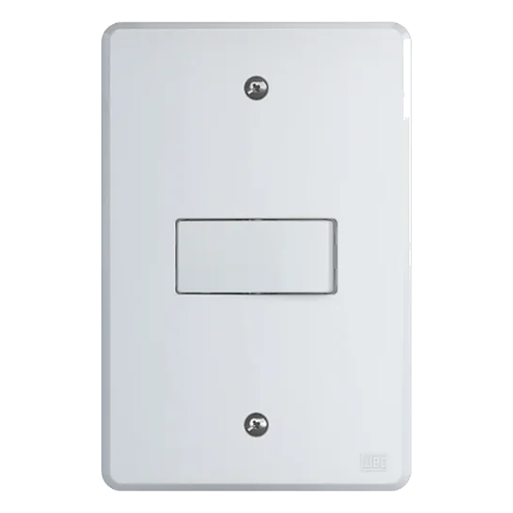 Conjunto 1 Interruptor Simples Branco Linha Equile Weg