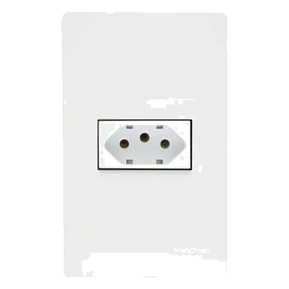 Conjunto 1 Tomada 2PT 20A 250V 4X2 BR Linha Infiniti Margirius