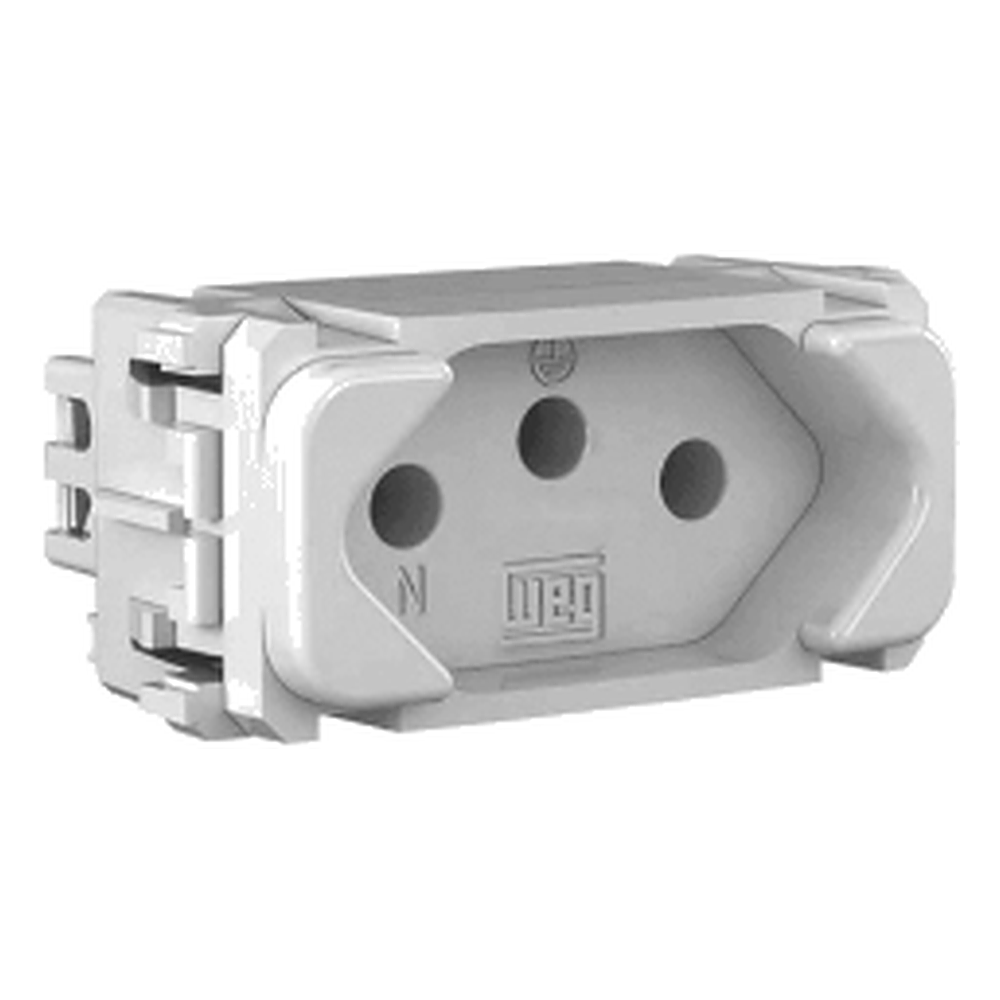 Conjunto Tomada 10A Branco 2PT Linha Compose Weg