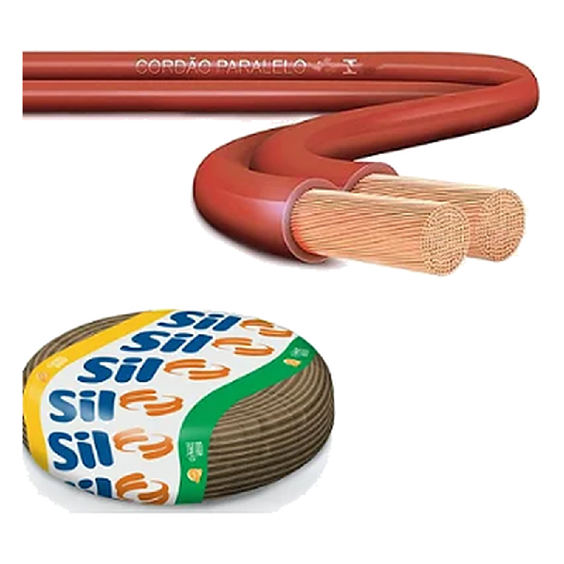 Cordao Flex Paralelo 300V 2X0,75MM Marron Sil