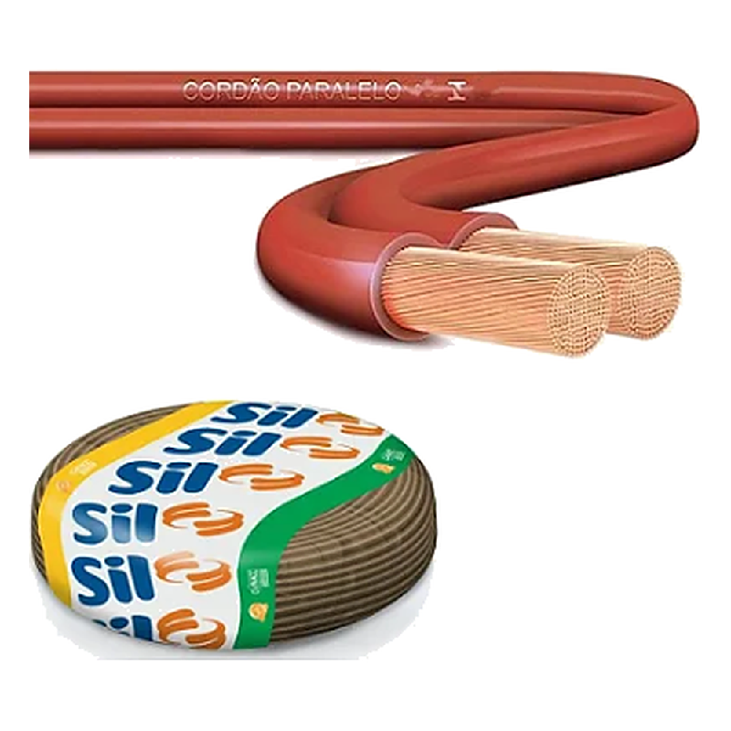 Cordao Flex Paralelo Sil 300 V 2X1,50 Marrom