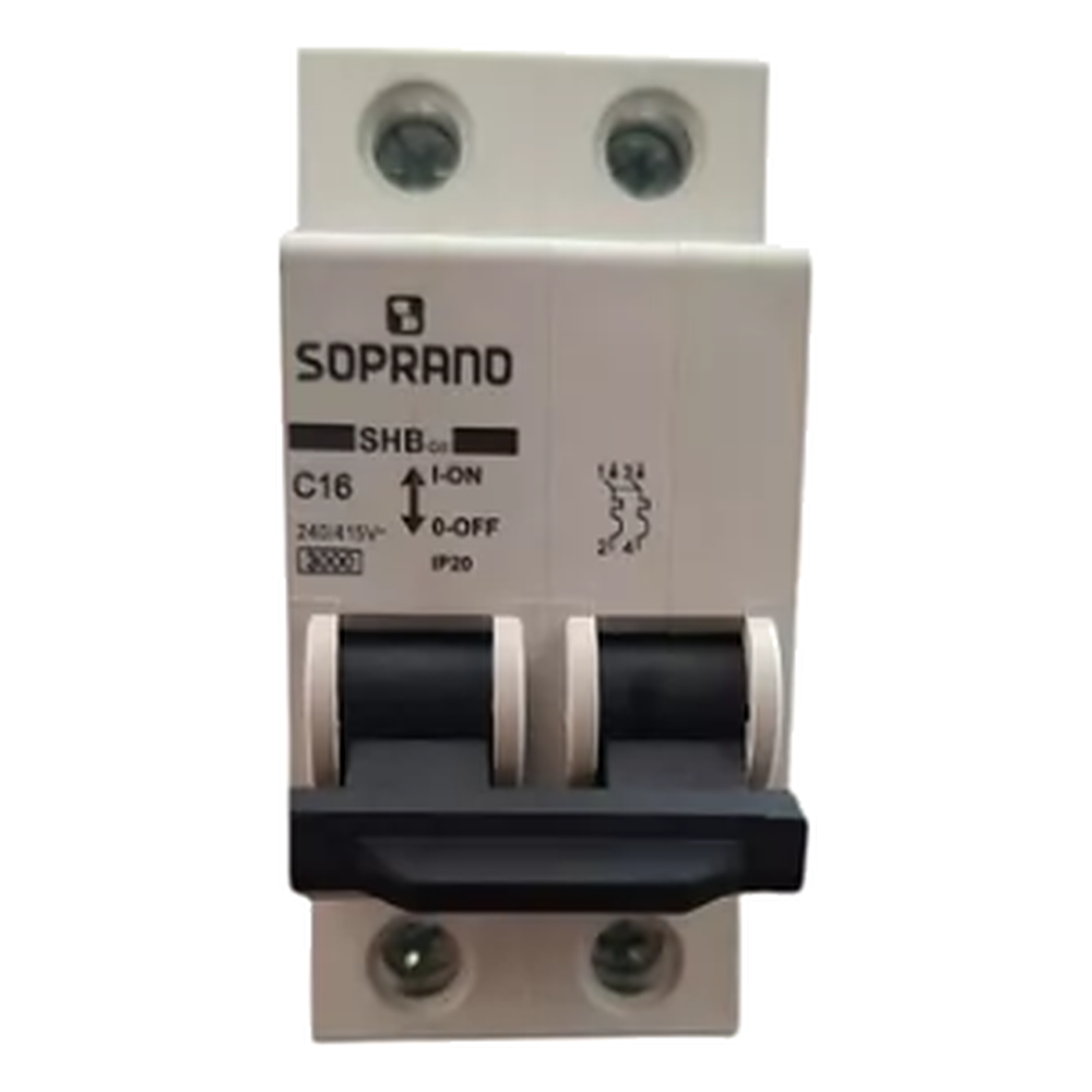 Disjuntor Din 2P 16A Soprano
