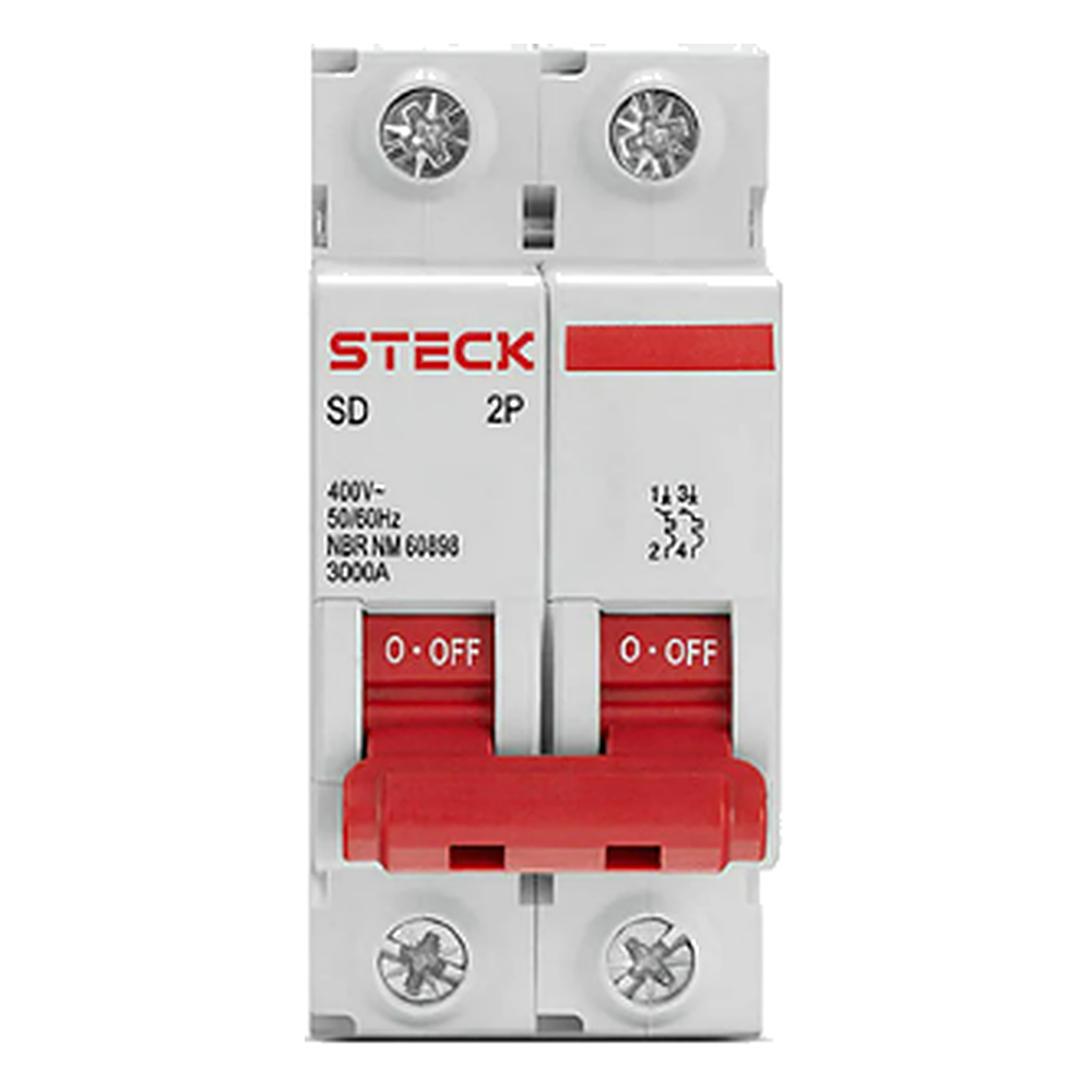 Disjuntor Din Bip 2P 32A Steck