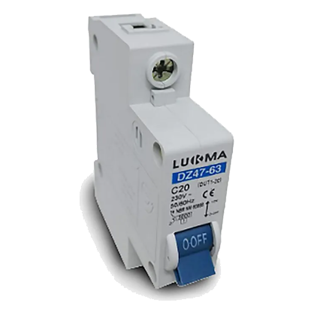Disjuntor Din Mono 1P 20A (3KA) Lukma