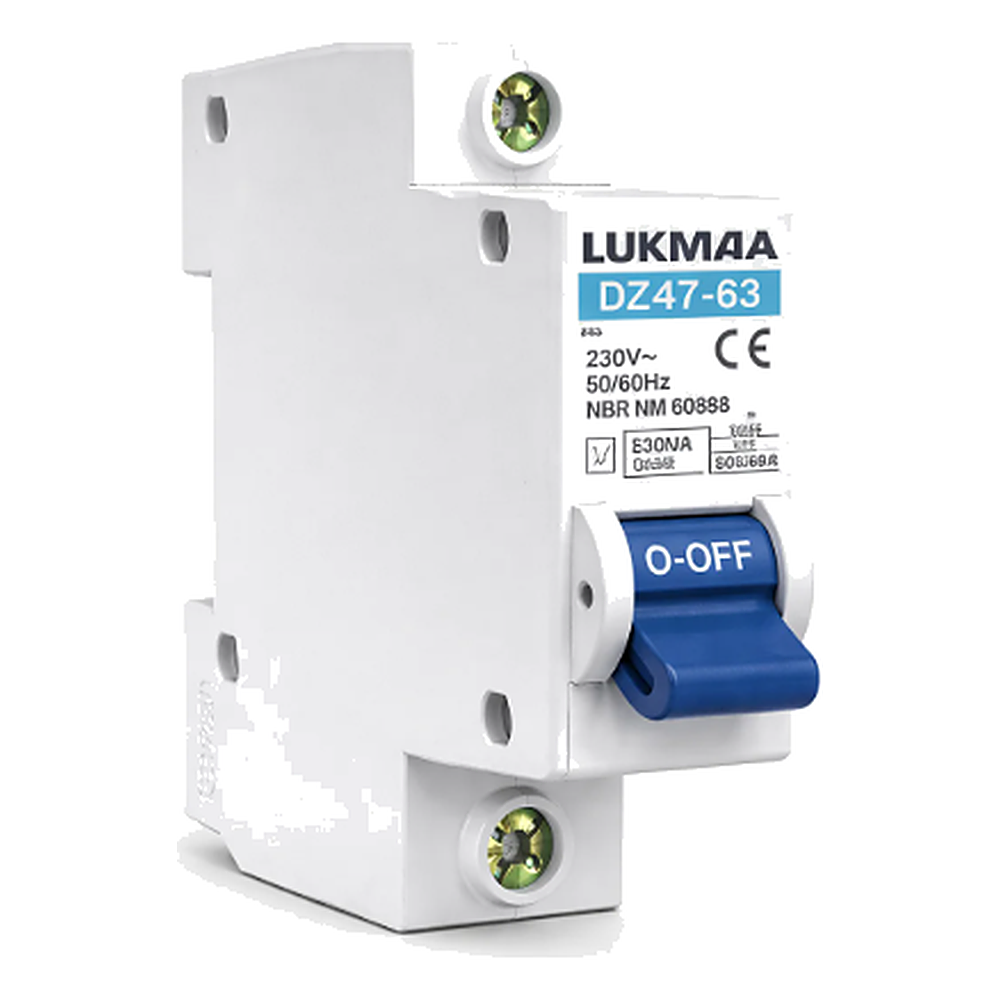Disjuntor Din Mono 1P 50A (3KA) Lukma