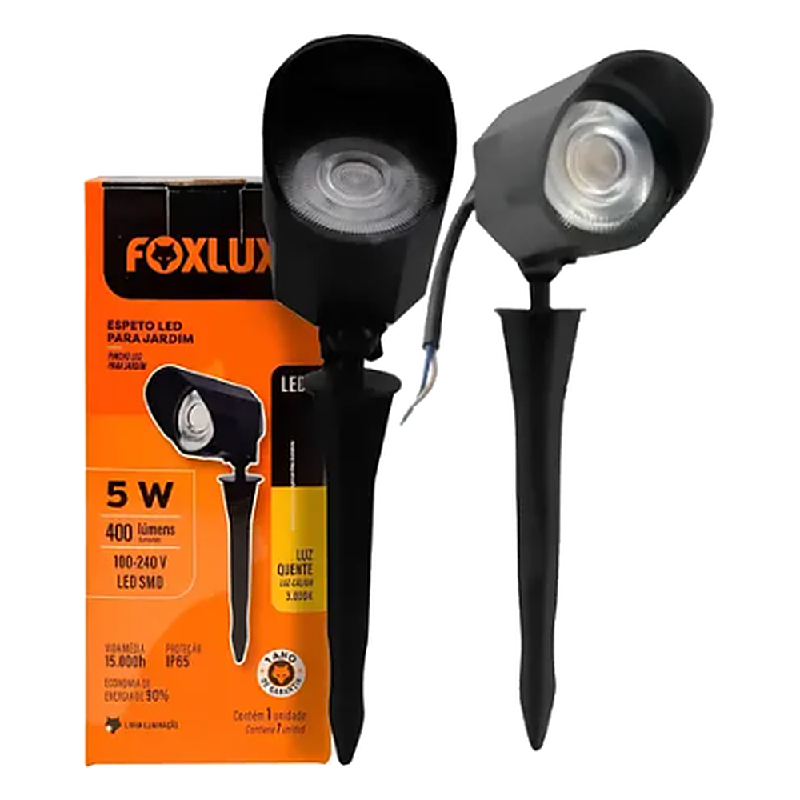 Espeto Jardim Led 5W 3000K Foxlux