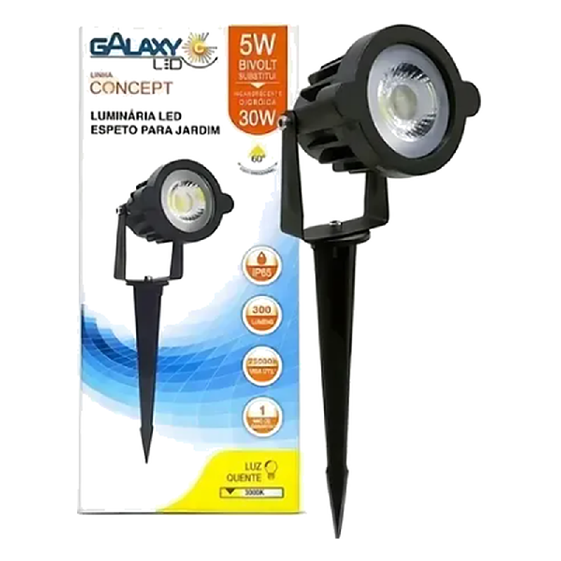 Espeto Jardim Led 5W 3000K Galaxy