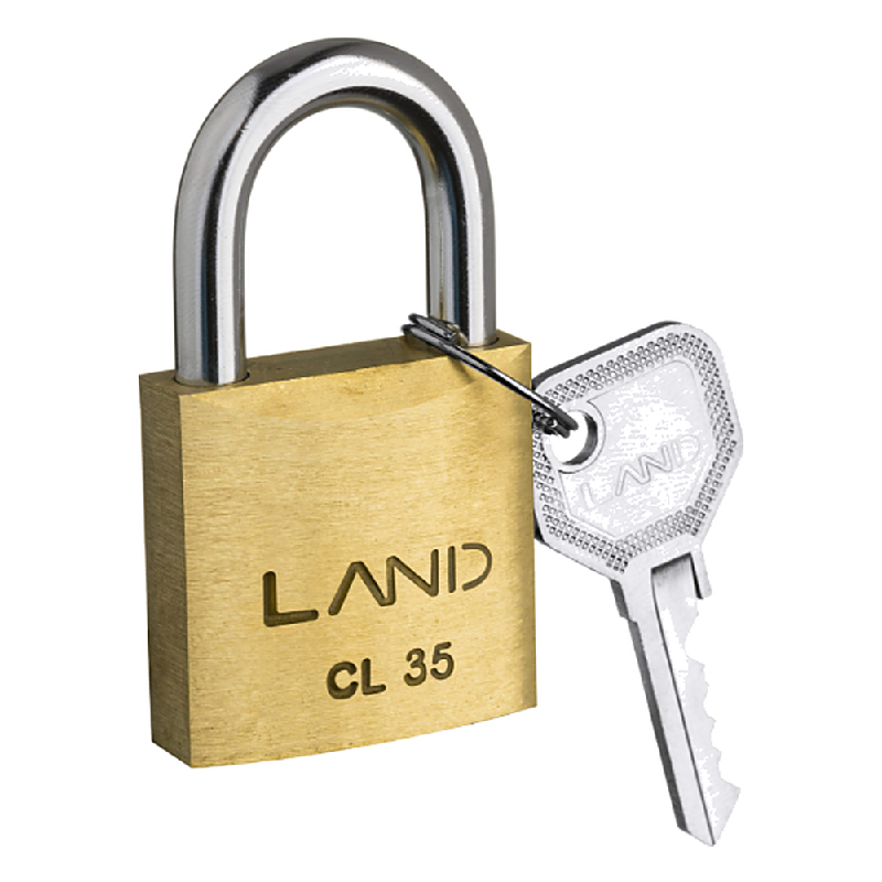 Land Cadeado Latao 35 MM Comum