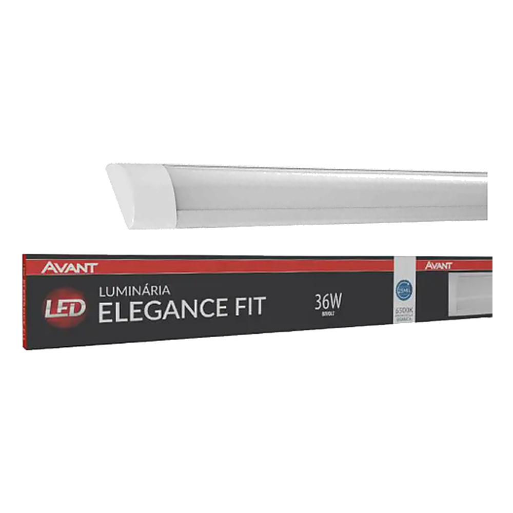 Luminaria Slim 100CM Led 36W 6500K Avant
