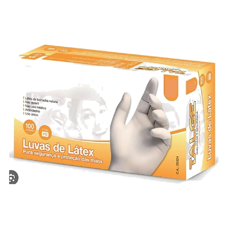 Luva DE Procedimento Latex C/PO Talge