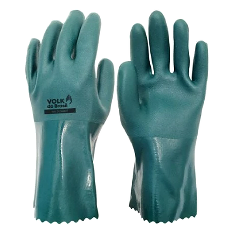 Luva DE Pvc Forrada Palma Aspera 25CM