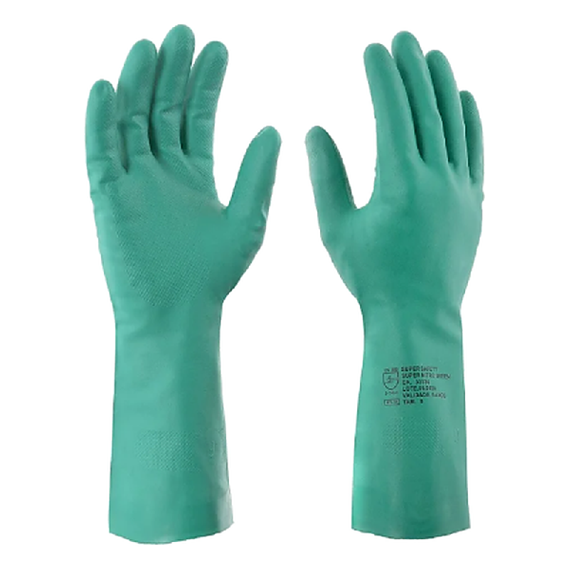Luva Nitrilica Glove Max Verde Anatomica E Ambidestra Par Supersafety