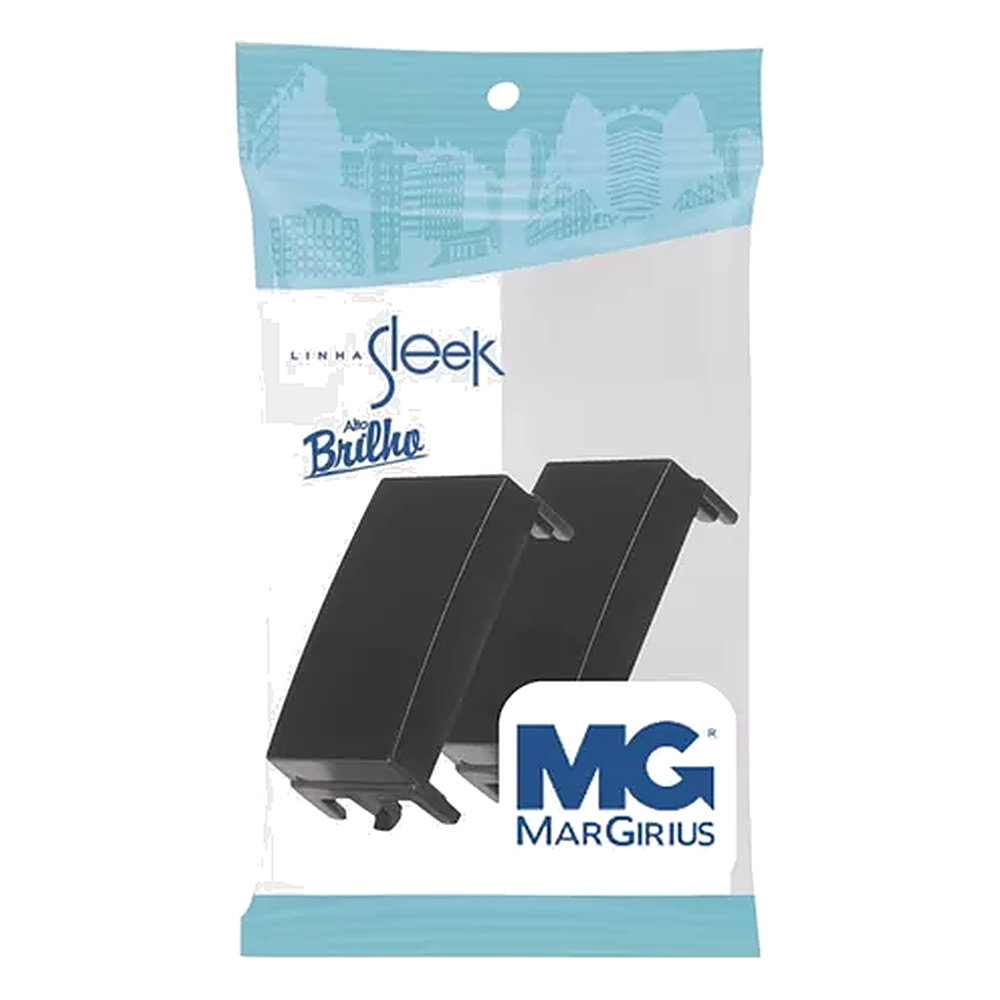 Modulo Cego 2 Unidades Ebony Linha Sleek Margirius