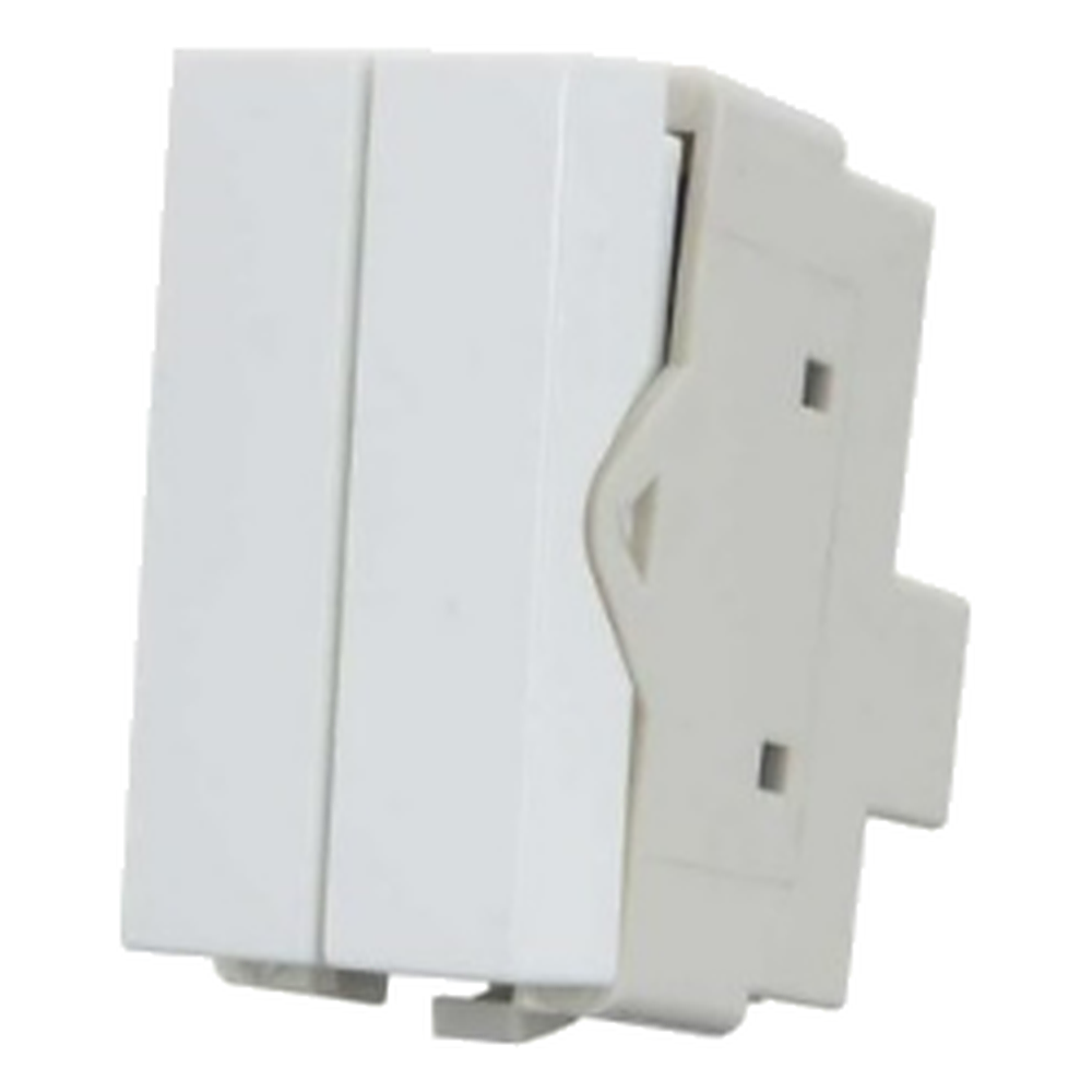 Modulo Interruptor Duplo Simples BR Linha Sleek Margirius