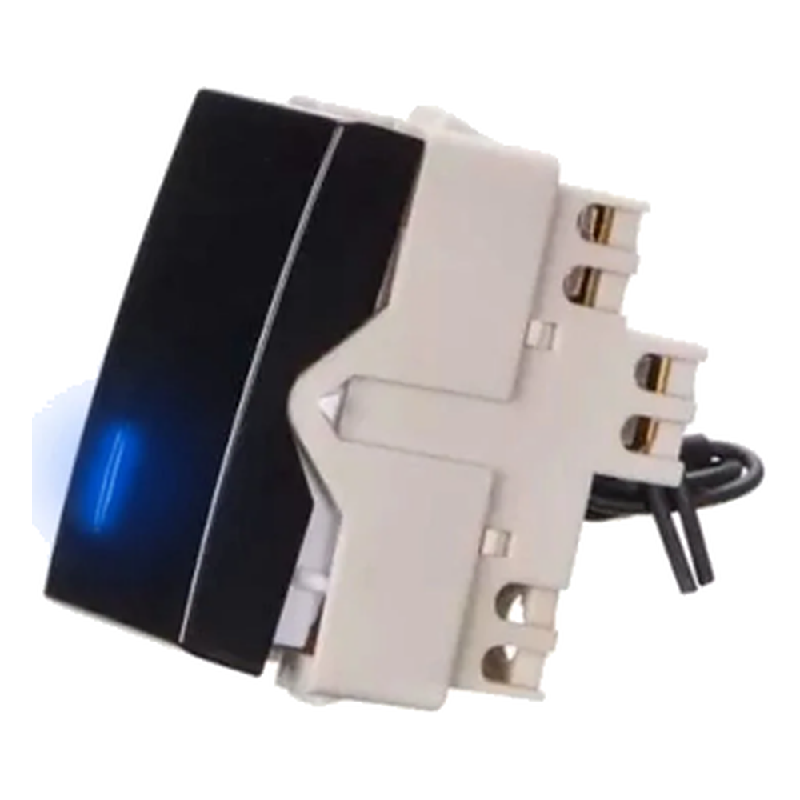 Modulo Interruptor Simples Com Luz 10A 250V Ebony Sleek Pa016530 Margirius