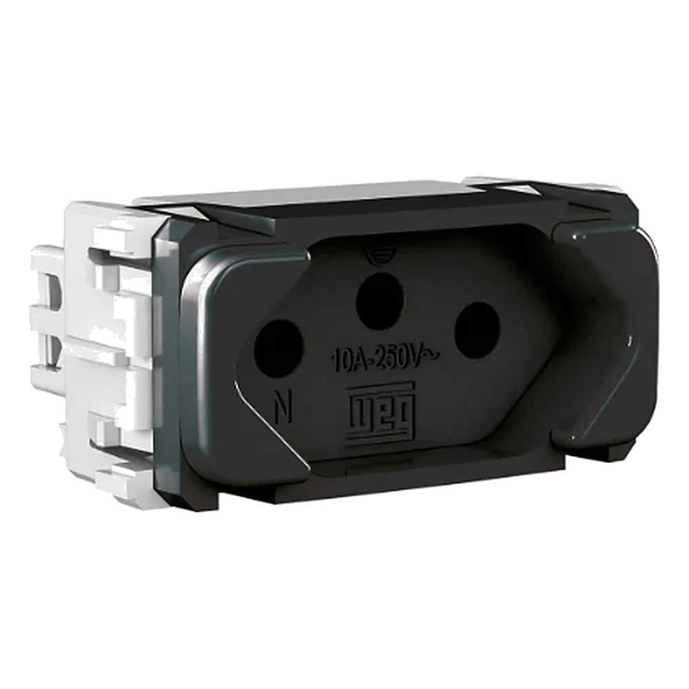 Modulo Tomada 20A Preto 2PT Linha Compose Weg