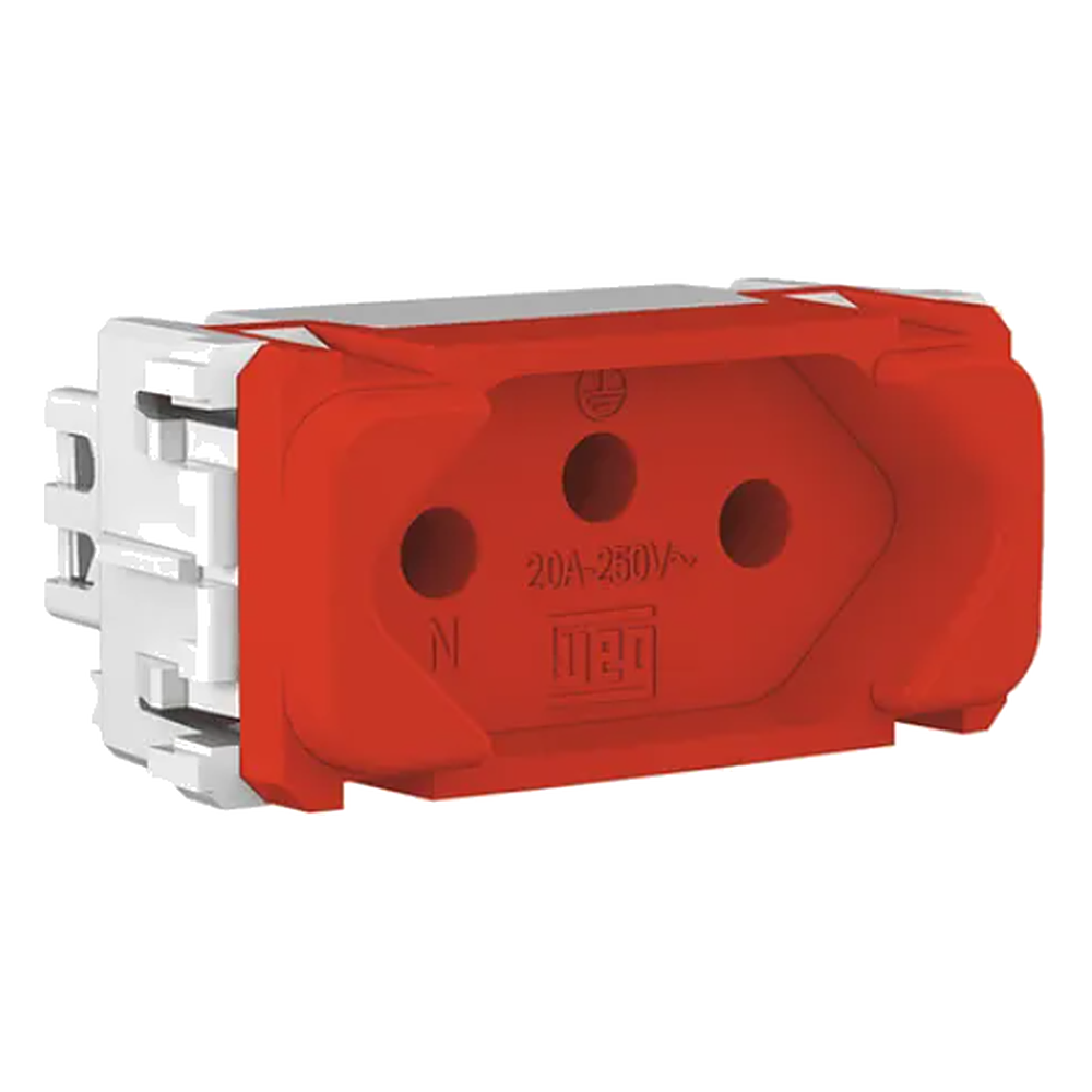 Modulo Tomada 20A Vermelho 2PT Linha Compose Weg