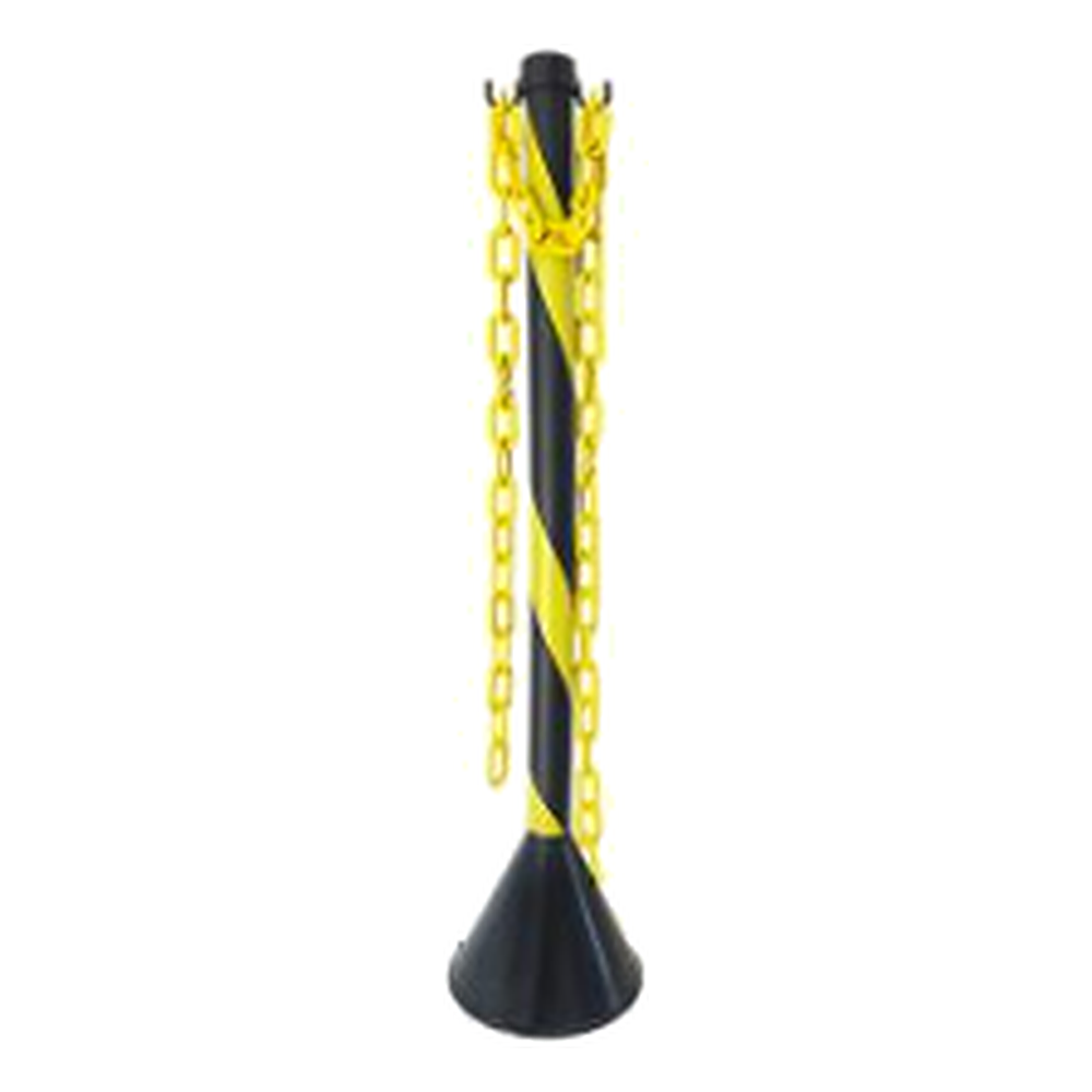 Pedestal Plastico Zebrado PT/AM 90CM Desmontado Plastcor