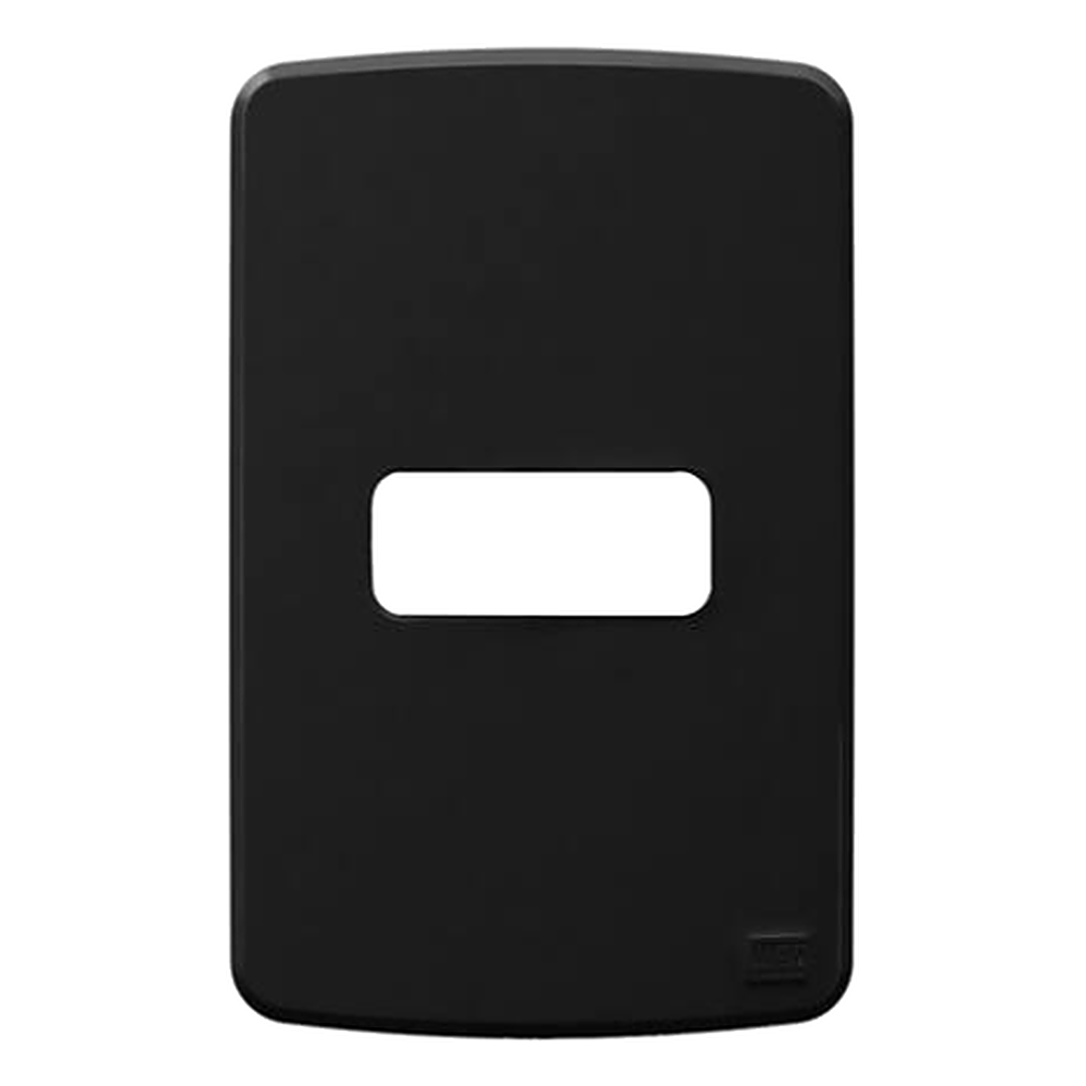Placa 4X2 1 Posto Preto Compose Weg