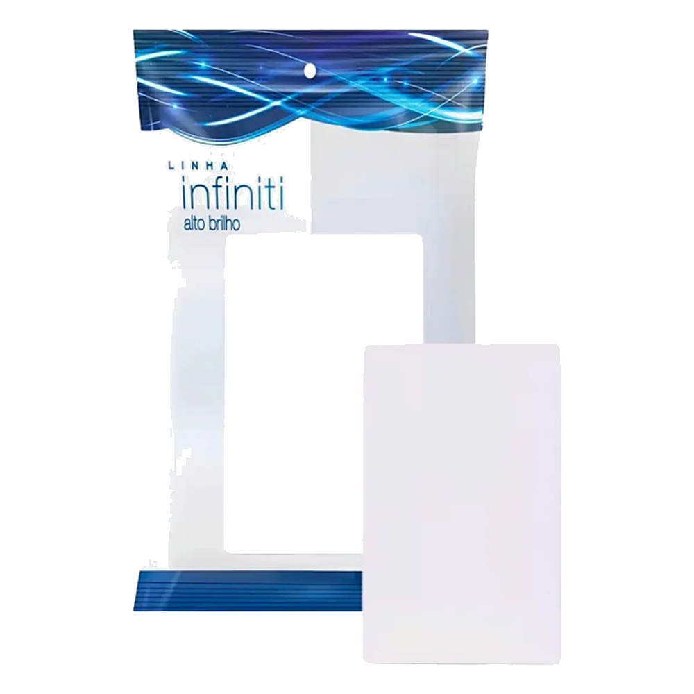 Placa 4X2 Cega BR Com Suporte Linha Infiniti Margirius