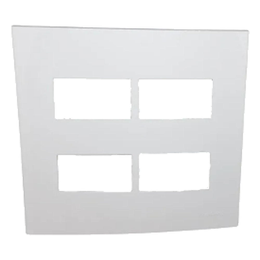Placa 4X4 4 Postos Horiz Separados BR Sleek Margirius