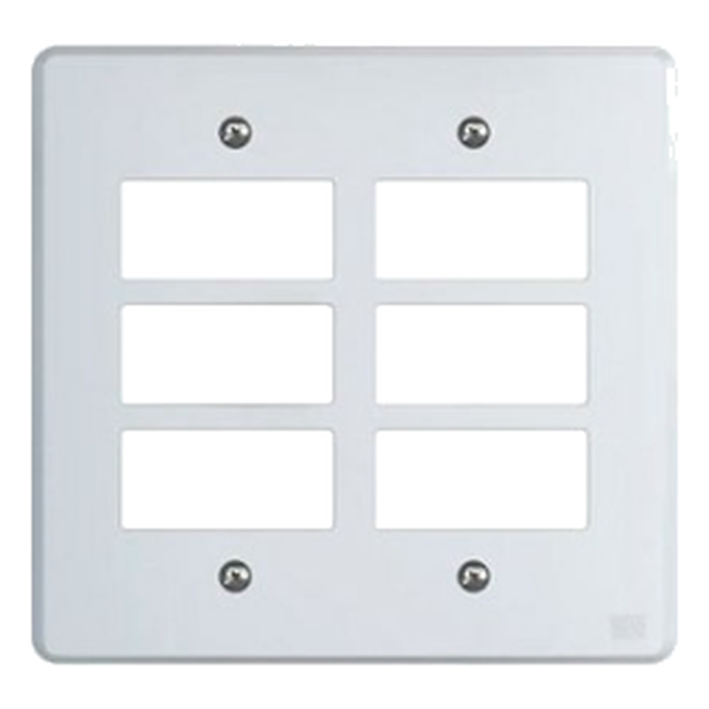 Placa 4X4 6 Postos Branco Linha Equile Weg
