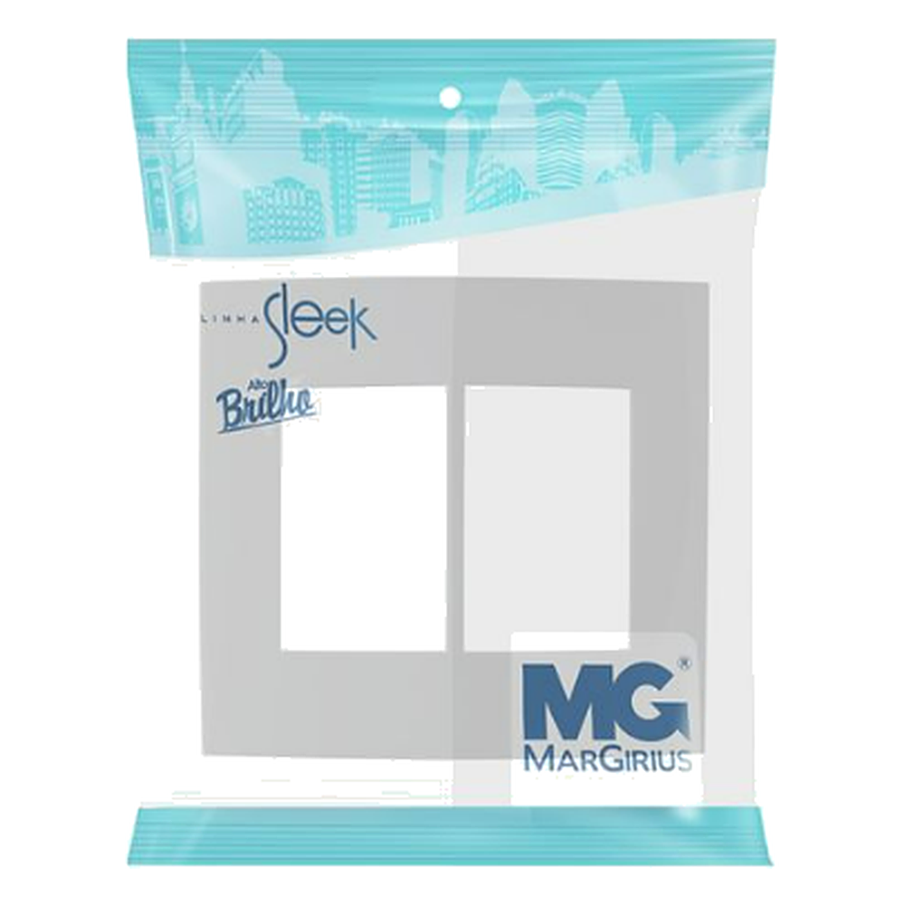 Placa 4X4 6 Postos Horiz BR Sleek Margirius