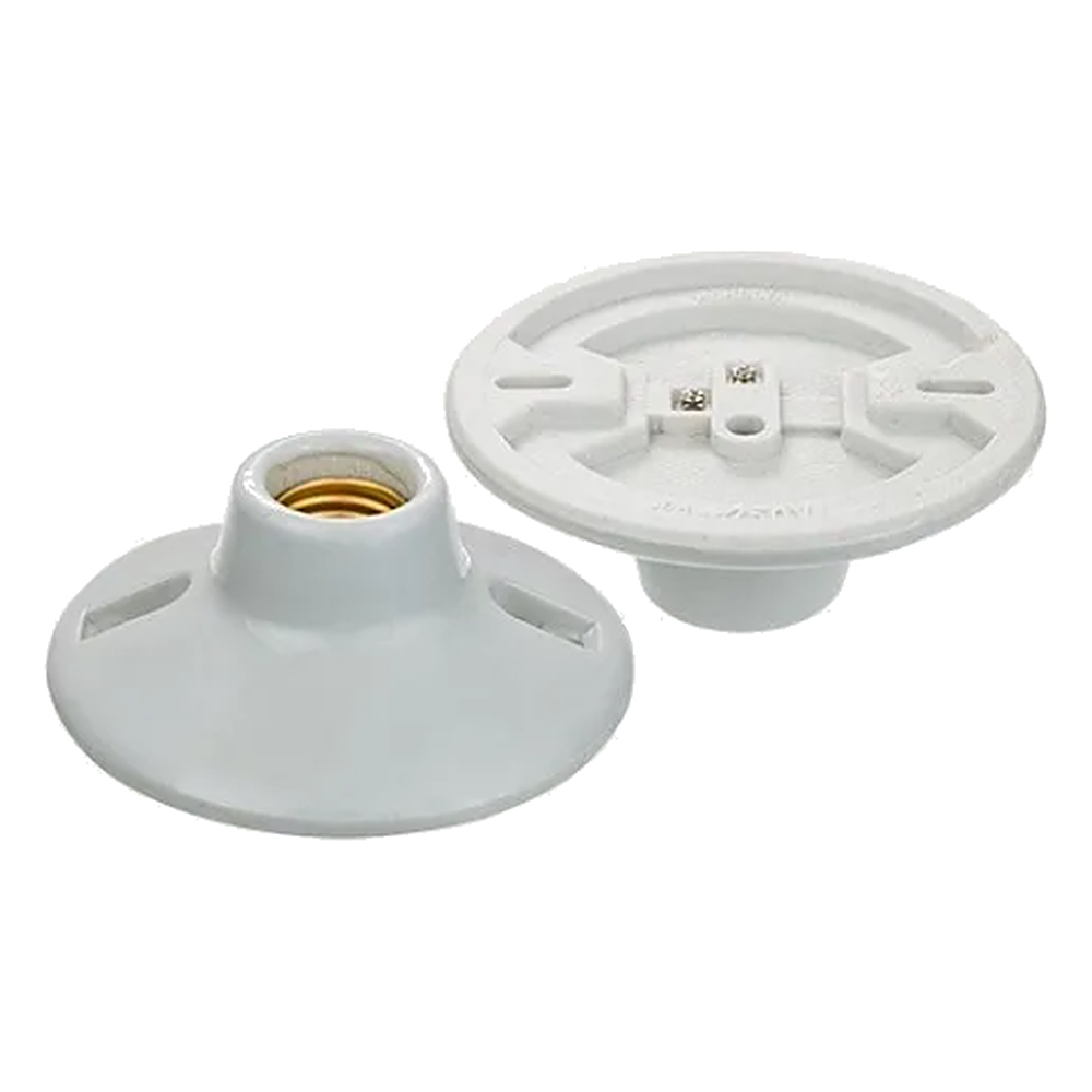 Plafonier E27 EM Porcelana Branco 4A/0 250V Decorlux