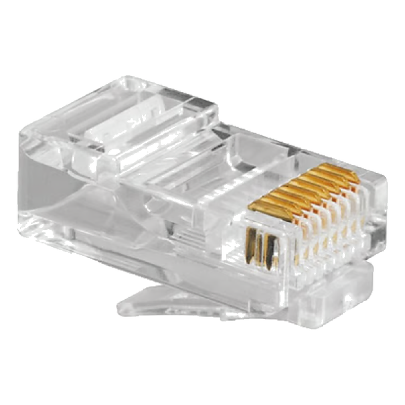 Plug Conector Rj45 8X8 Simples