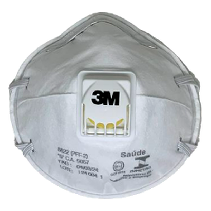 Respirado Concha S 8822 Valvulado Novo Design 3M