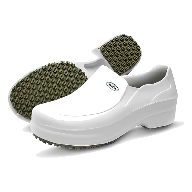 Sapato EM Eva Works Ref Bb65 Branco Soft Work